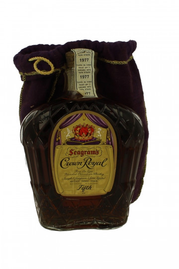 CROWN ROYAL Canadian Whisky 1977 75cl 40% Seagram