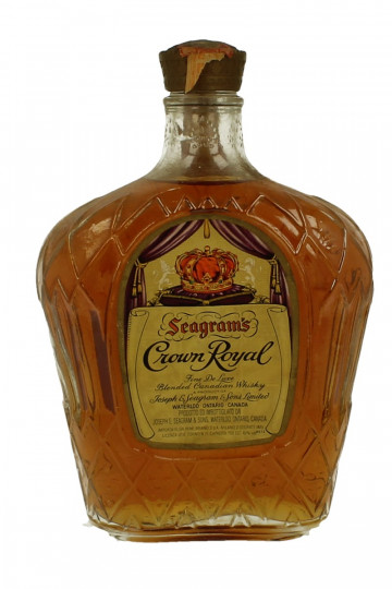 CROWN ROYAL Canadian Whisky Bottled in the 70's 75cl 40% Seagram
