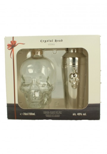 CRYSTAL HEAD VODKA 70cl 40% - Cocktali shaker gift set