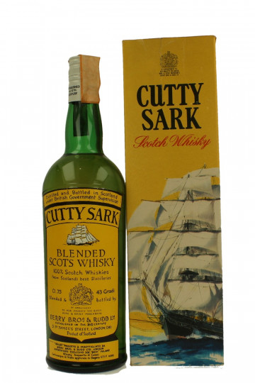 CUTTY SARK  Blended Scotch Whisky Bot 60/70's 75cl 43%