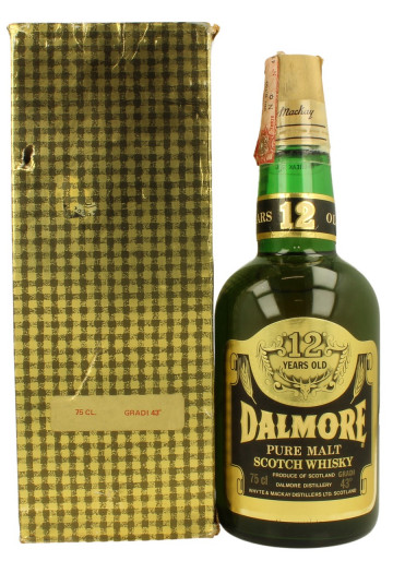Dalmore Highland Scotch Whisky 12 year old Bot.70's 26 2/3 Fl. Ozs 70°proof OB