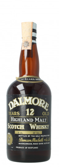 Dalmore Highland Scotch Whisky 12 Years Old - Bot.60's or early 70's 75cl 43% OB cork cap