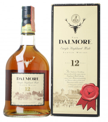 Dalmore Highland Scotch Whisky 12 Years Old Bot in The 90's early 2000 70cl 40% OB  -