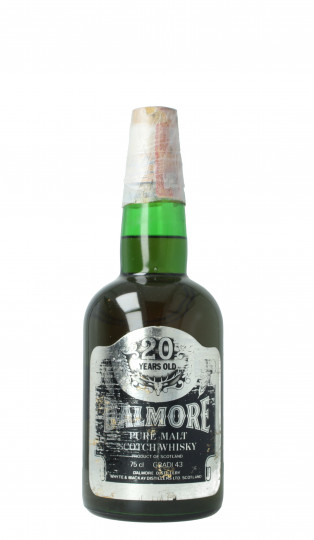 Dalmore Highland Scotch Whisky 20  Years Old Bot. in the  60'S /70's 75cl 43% OB  -