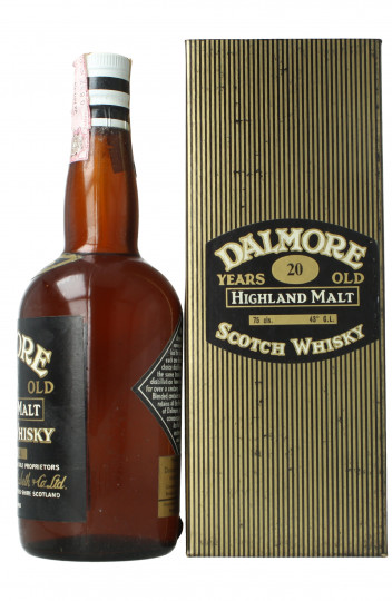 Dalmore Highland Scotch Whisky 20 Years Old Bot. in the  60'S /70's 75cl 43% OB cork cap