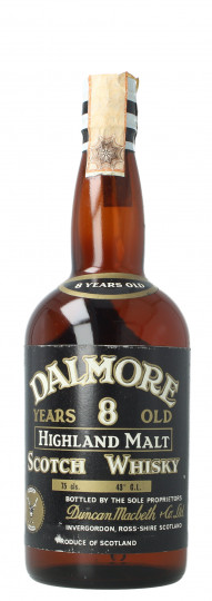 Dalmore Highland Scotch Whisky 8 Years Old - Bot.60's or early 70's 75cl 43% OB cork cap