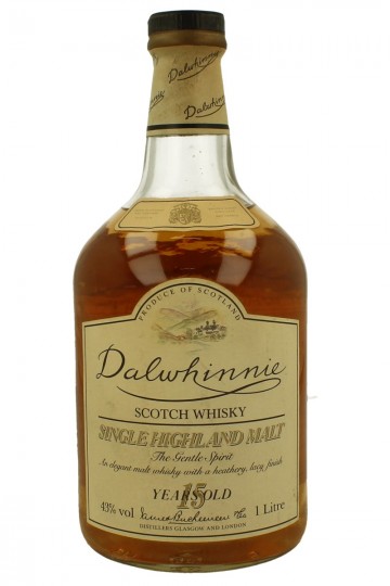 DALWHINNIE 15yo BOTTLED IN THE  90'S EARLY 2000 100cl 43% NO Box