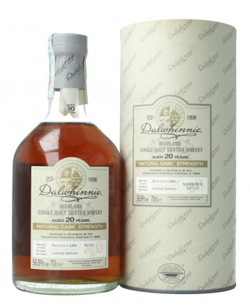 DALWHINNIE Speyside Scotch whisky 20 Year Old 1986 2006 70cl 56.8% OB-