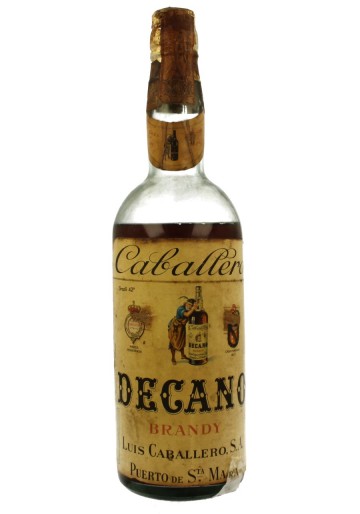 DECANO  Brandy Bot.60/70's 75cl 42 % Luis Caballero