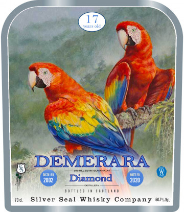 Demerara Diamond  Rum 17yo 2002 2020 70cl 50.7% Silver Seal