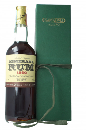 DEMERARA Guyana Rum 1980 2000 70cl 45% Samaroli-Private Property Bleve