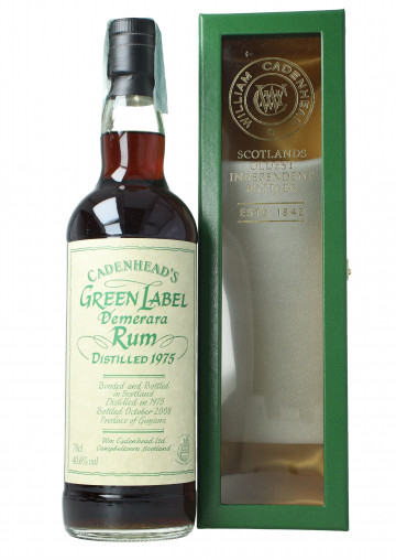 DEMERARA RUM 33 Years Old 1975 2008 70cl 40.6% Cadenhead's