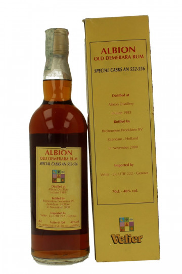 DEMERARA RUM -ALBION 1983 2000 70cl 40% Velier - cask 552-556