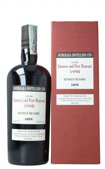 Demerara Rum Enmore  & Port Mourant Distillery 16 year old 1998 2014 70cl 62.2% Velier -only 848 bts  Diamond Guyana