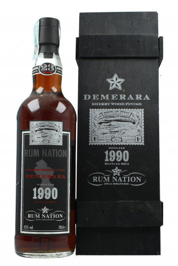 DEMERARA RUM NATION 23 Years old 1990 2014 70cl 45% Rossi & Rossi Rum Nation