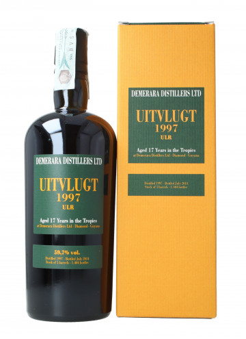Demerara Rum Uitvlugt Distillery 17 year old 1997 2014 70cl 59.7% Velier -Stock of 5 barrel Diamond Guyana