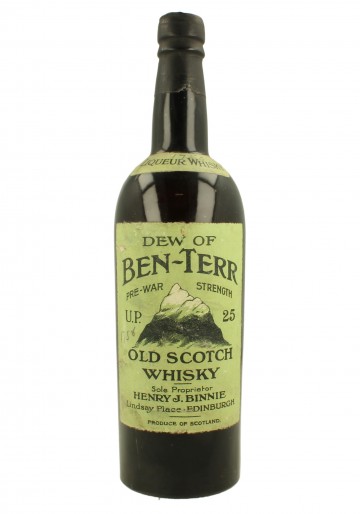 DEW OF BEN TERR Bot.around 1900 75cl Henry J. Binnie