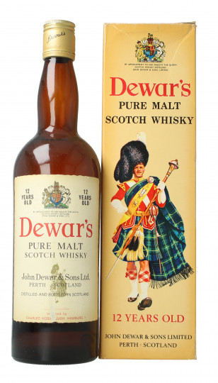 Dewar pure malt Scotch Whisky 12 Year Old - Bot. in The 70's 75cl 43% OB-