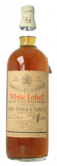 Dewar white label Blended Scotch Whisky Bot. in the  50's 2  liter 43% Spring cap very rare