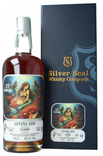Diamond Distillery Demerara  rum 22 year old 2004 2026 70cl 58.3% - Silver Seal -cask 22