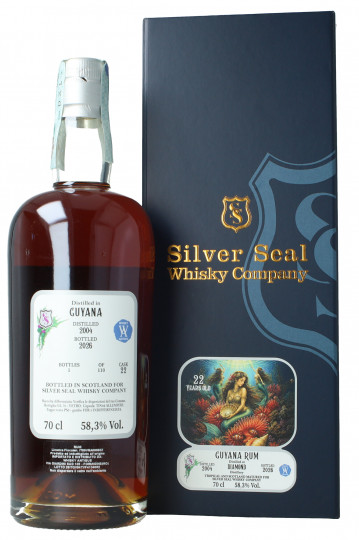 Diamond Distillery Demerara  rum 22 year old 2004 2026 70cl 58.3% - Silver Seal -cask 22