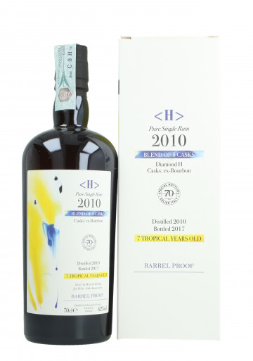 Diamond H Hampden Pure Single Rum 2010 2017 70cl 62% Velier -Blend of 5 cask