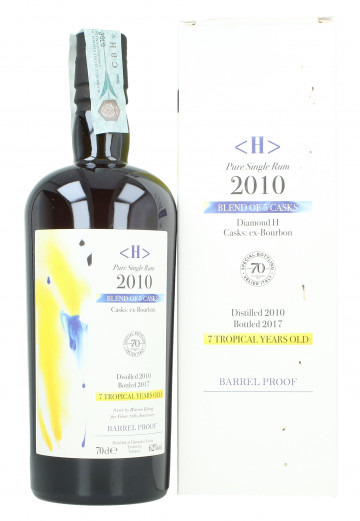Diamond H Hampden Pure Single Rum 2010 2017 70cl 62% Velier -Blend of 5 cask