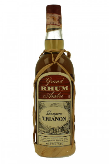 Domaine Trianon Rhum Ambre Bot. in the  60'S /70's 75cl 44% - Rhum Vieux Agricole -