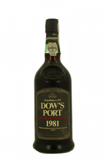 Dow's Port Vintage 1981 1987 75cl 20%