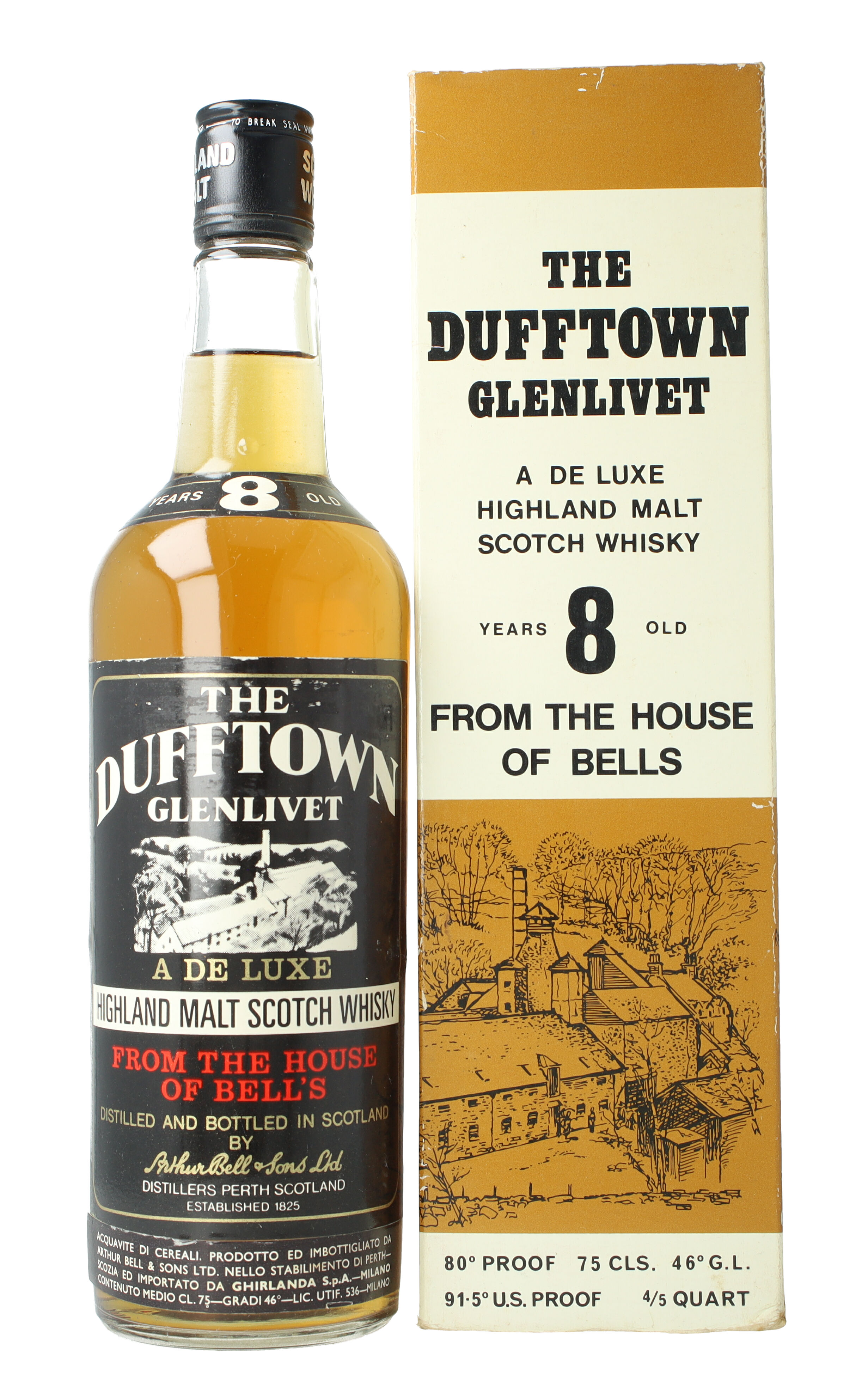 DUFFTOWN - Glenlivet 8 Years Old 75cl 46% OB- Ghirlanda Import