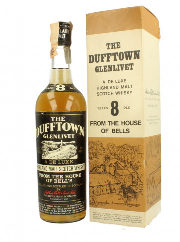 DUFFTOWN - Glenlivet Speyside Scotch Whisky 8yo Bot.70's 26 2/3 Fl. Ozs 80°proof OB
