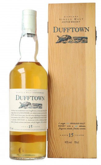 Dufftown Speyside Scotch Whisky 15 Year Old 70cl 43% Ob-Flora & fauna wooden box