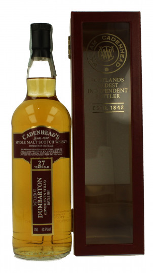 Dumbarton (inverleven Sill) 27 Years old 1987 2015 70cl 53.9% Cadenhead's-