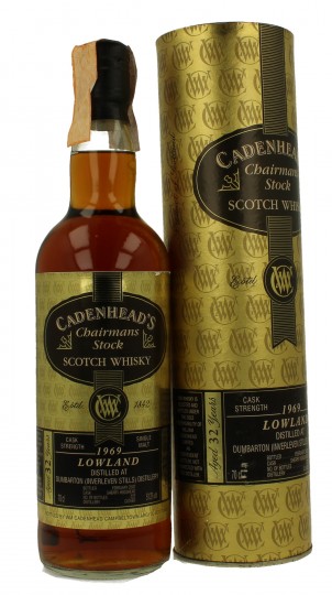 Dumbarton (inverleven Sill) 32yo 1969 2002 70cl 51.2% Cadenhead's- Chairmans Stock