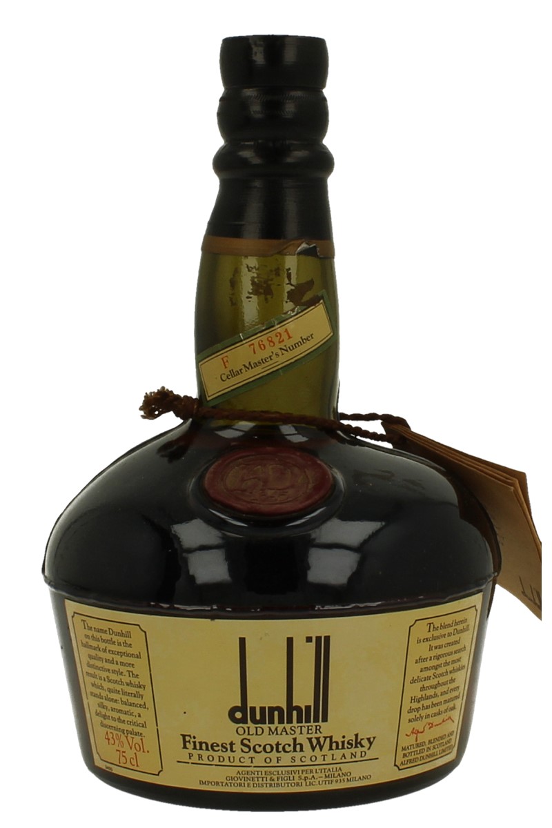 DUNHILL Old Master Bot in The 80's 75cl 43% - Products - Whisky