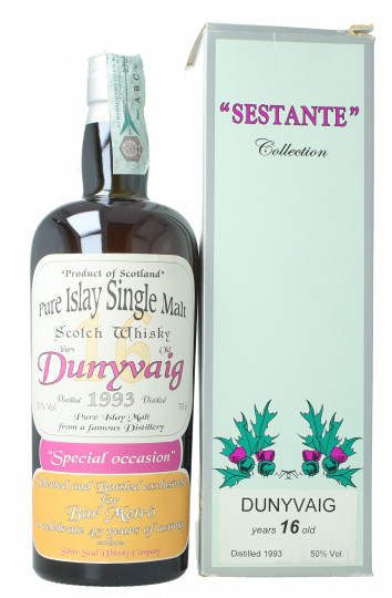 Dunyvaig Islay  Scotch Whisky 16 year old 1993 70cl 50% Silver Seal  -