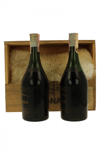DUSSAUT Cognac napoleon Bot 60/70's 2x75cl 40% wood box