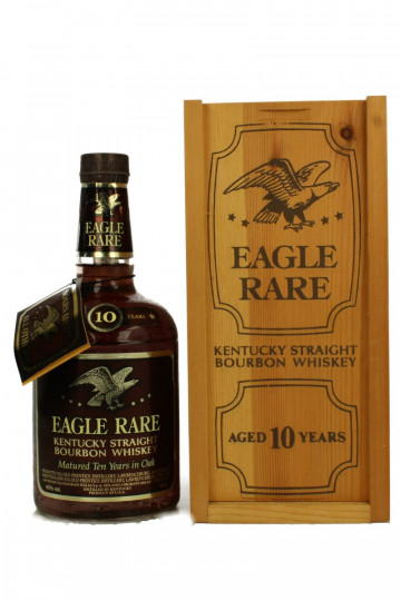 Eagle Rare   Kentucky Straight Bourbon Whiskey 10 Year Old bottles around 1980 75cl 45% OB- Wood Box