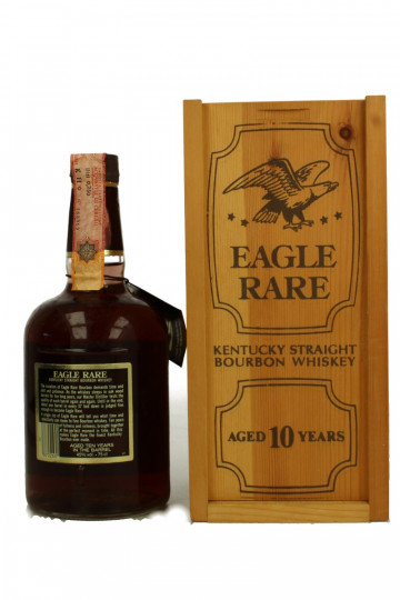 Eagle Rare   Kentucky Straight Bourbon Whiskey 10 Year Old bottles around 1980 75cl 45% OB- Wood Box