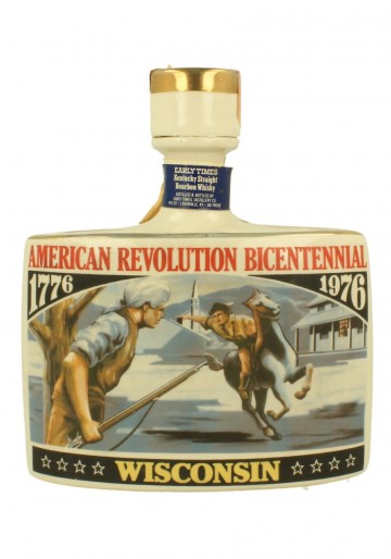 EARLY TIMES  BOURBON WHISKEY  1976 4/5 QUARTCL 86 PROOF% AMERICAN REVOLUTION 