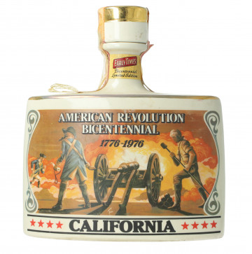 Early Times Kentucky Straight Bourbon Whiskey 1976 75cl 86 US Proof American Revolution cork broken