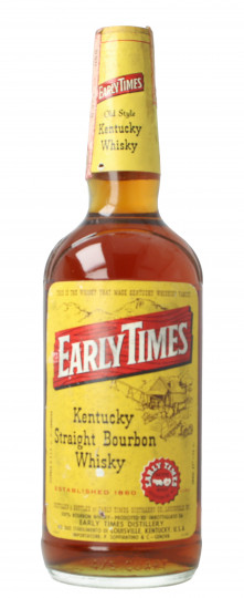 Early Times Kentucky Straight Bourbon Whiskey - Bot.60's or 70's 75cl 43%