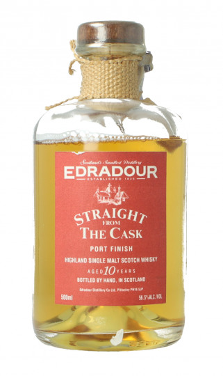 Edradour Highland Scotch Whisky 10 Year old 50cl 56.5% OB-Port finish
