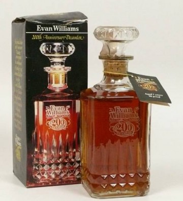 EVAN WILLIAMS 7 YO KENTUCKY BOURBON 200TH ANNIVERSARY 75 CL 90 PROOF