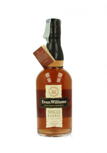 EVAN WILLIAMS KENTUCKY STRAIGHT   2003 70 CL 43.3 % SINGLE BARREL VINTAGE 