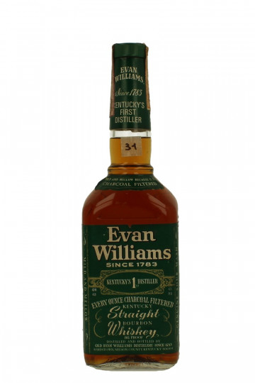 Evan Williams Kentucky Straight Bourbon Whiskey Bot 60/70's 75cl 86 US Proof