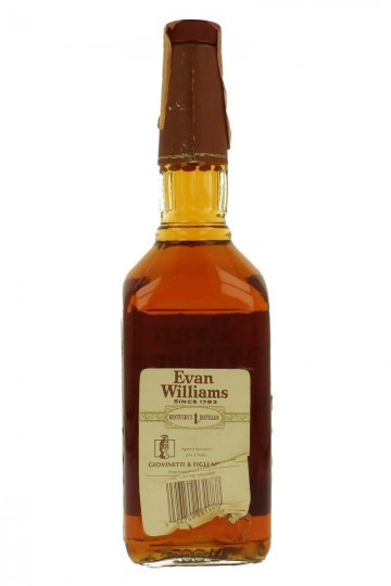 Evan Williams Straight Bourbon Whiskey 8 years old Bot in The 90's 70cl 43%