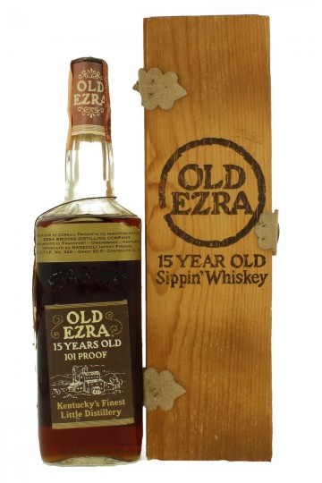 EZRA BROOKS 101 proof 15 years old Bot 60/70's 75cl 101 US-proof