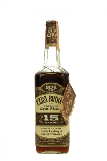 EZRA BROOKS 101 proof 15 years old Bot 60/70's 75cl 101 US-proof