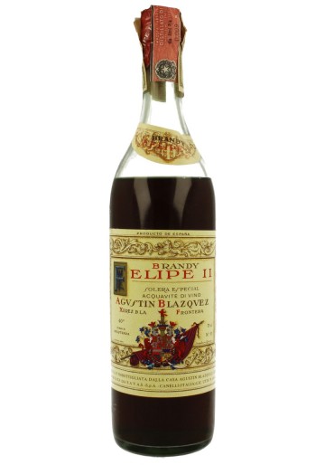 FELIPE II Brandy bot 60/70's 75cl 40% Augustin Blanquez